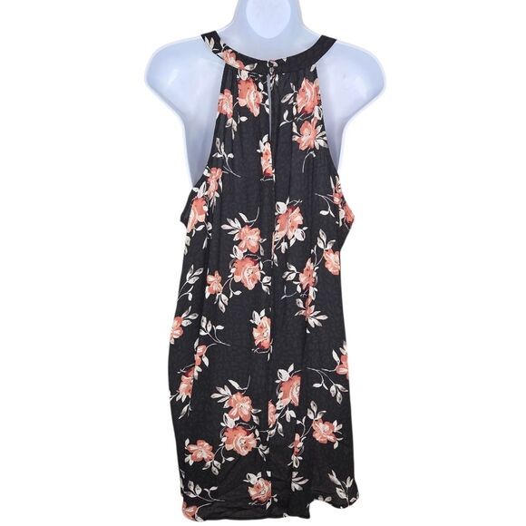 Torrid Womens Black Floral Animal Print Georgette Goddess Tank Top 2 2x - Picture 3 of 8